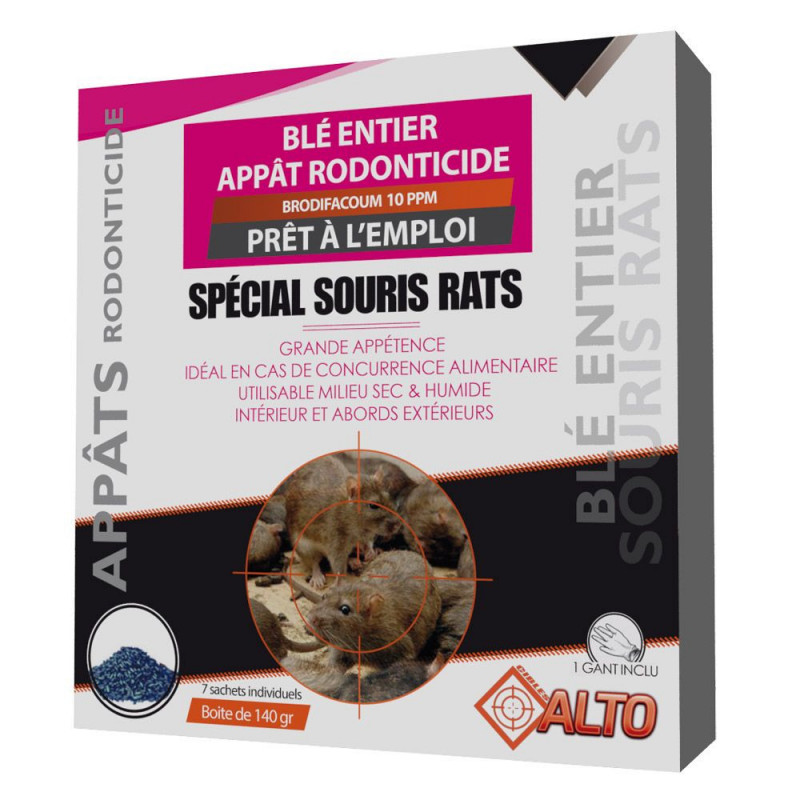 Raticide/souricide blé 140g Raticide/souricide blé 140g