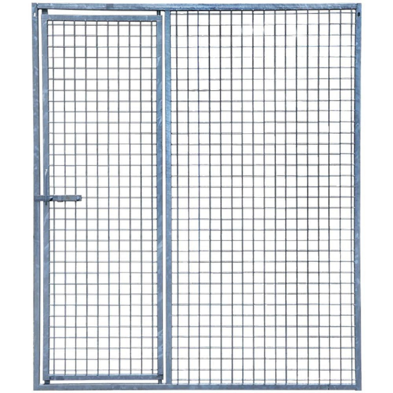 Kennel paneel vierkante maas met een van 2 m + deur 1.5 m Onderdelen Zonder deur