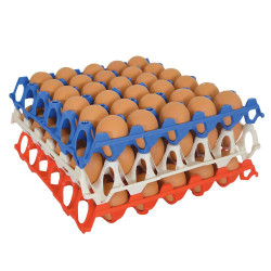 Stapelbare plastic eierbak