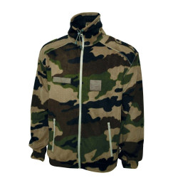 Camouflage fleece jas