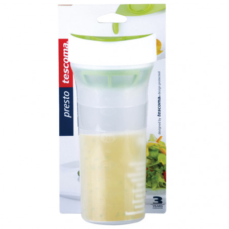 Mélangeur Manuel Pour Vinaigrette Et Sauces - Tasse Avec Poignée Ressort, Bec Verseur Et Filtre, En Plastique ABS/PC