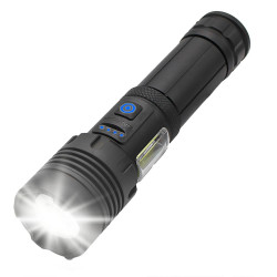 Bright-zaklamp 2000 lumen – 3 helderheidsniveaus, aluminiumlegering
