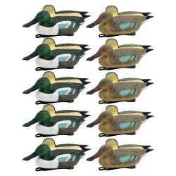 Set van 10 schuimlokvogels...