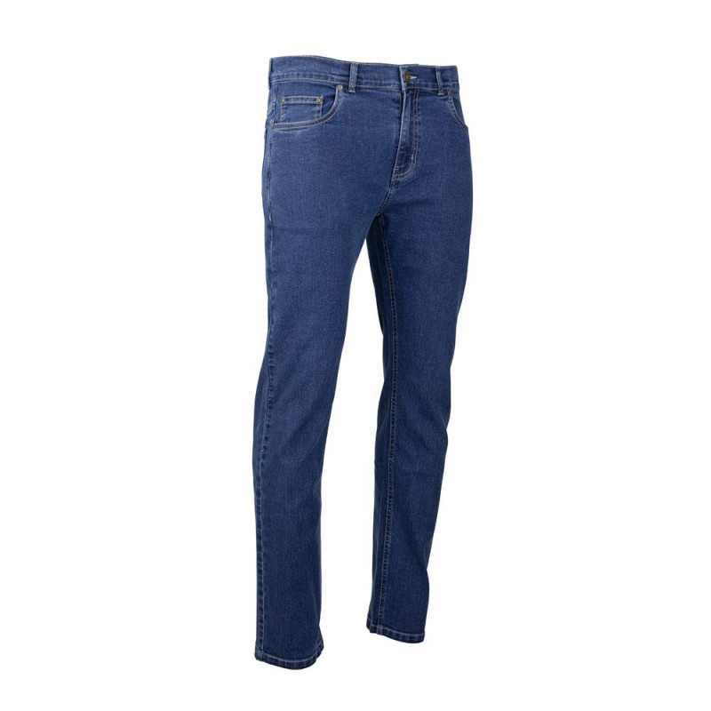 Andrew jeans met rechte snit – 5 zakken – middengrijsblauw katoen – Maten 40 t/m 54 Andrew jeans met rechte snit – 5 zakken – middengrijsblauw katoen – Maten 40 t/m 54