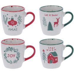 Mug Noël 200ml - Set de 4...
