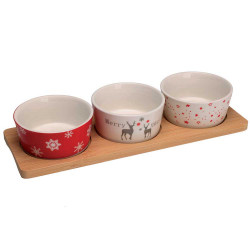 Bols porcelaine Noël 8x4cm...