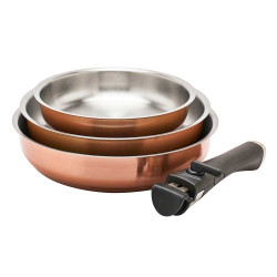 Set 3 pannen inox...