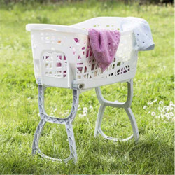 Wasmand op poten - Textiele...